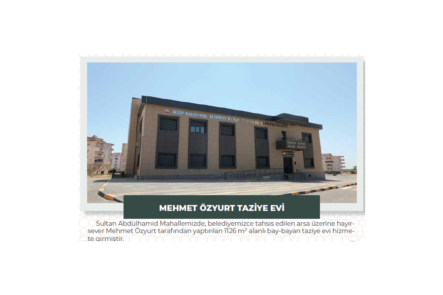 TAZİYE EVİ ÇALIŞMALARI
